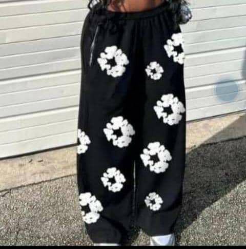 Pantalon ample imprimé floral