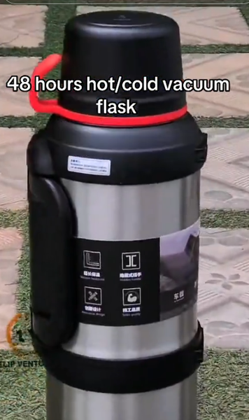 Thermos, keeps warm/cold for up to 48 hours