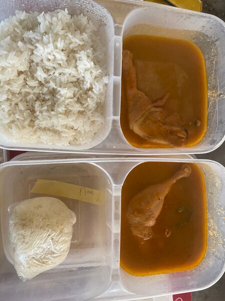 Repas Africaine de Poulet