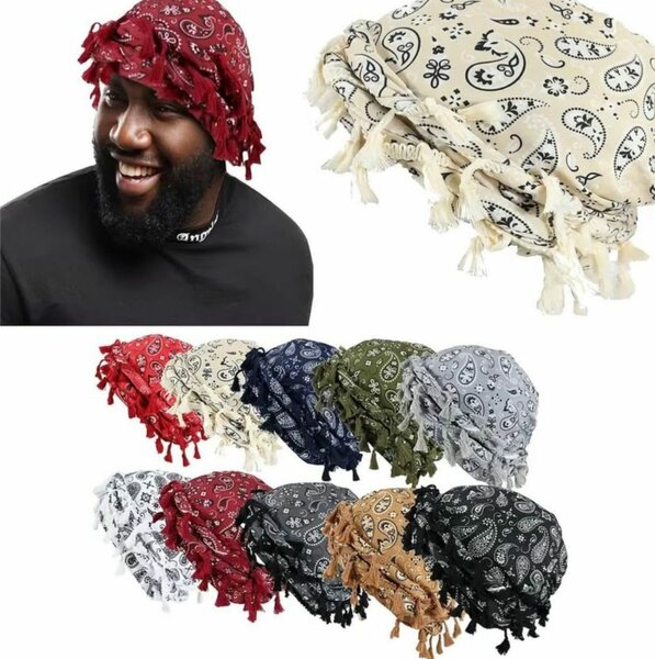 Bonnets à franges unisexes