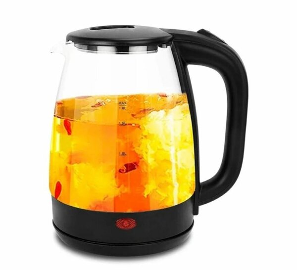 Bouilloire en verre LED électrique