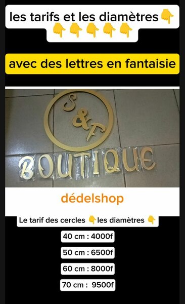 Cercle Décoratif en acrylique