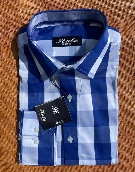 Chemise Slim Fit à Carreaux Homme