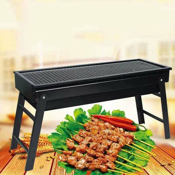 Barbecue grill pliable portable