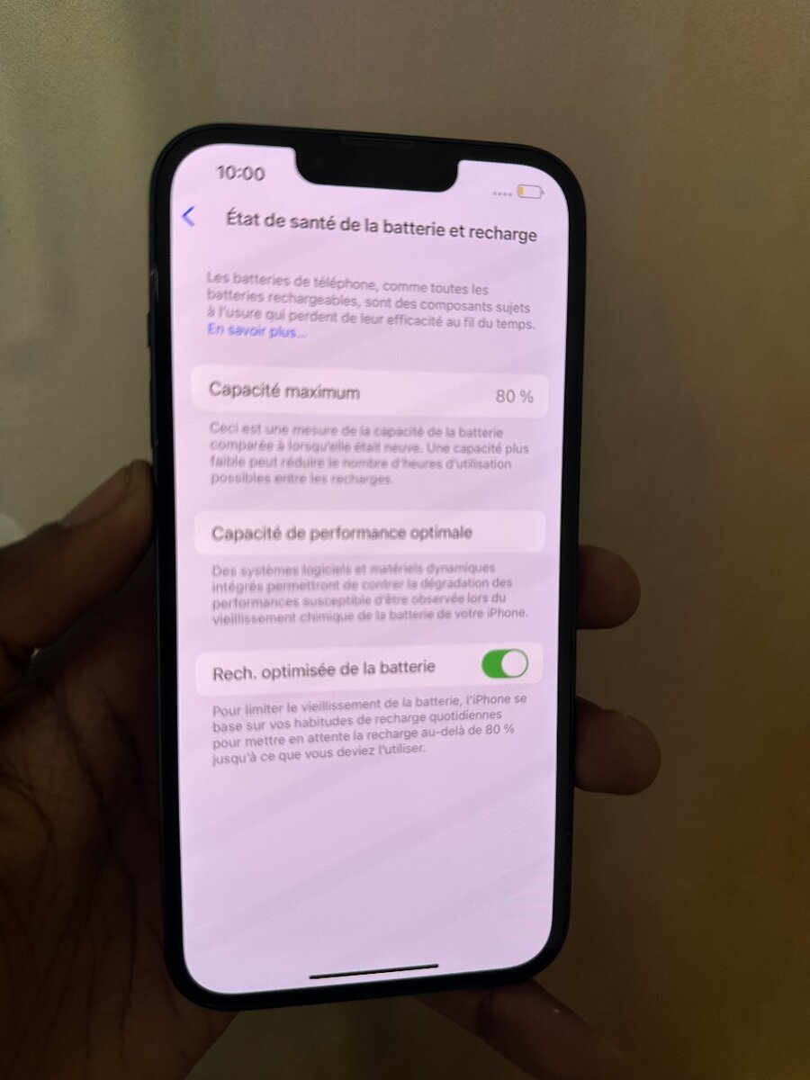 iPhone 128GB Noir Débloqué