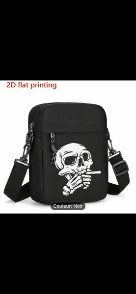 Sac bandoulière tête de mort