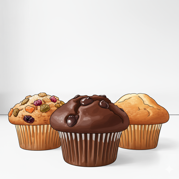 Mini gâteaux moelleux emballés