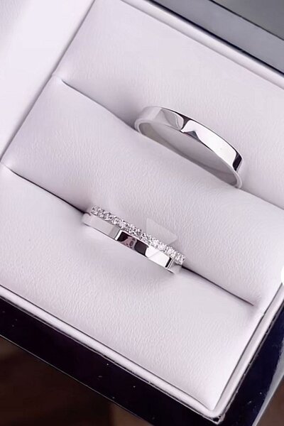 Alliance or gris et argent bla