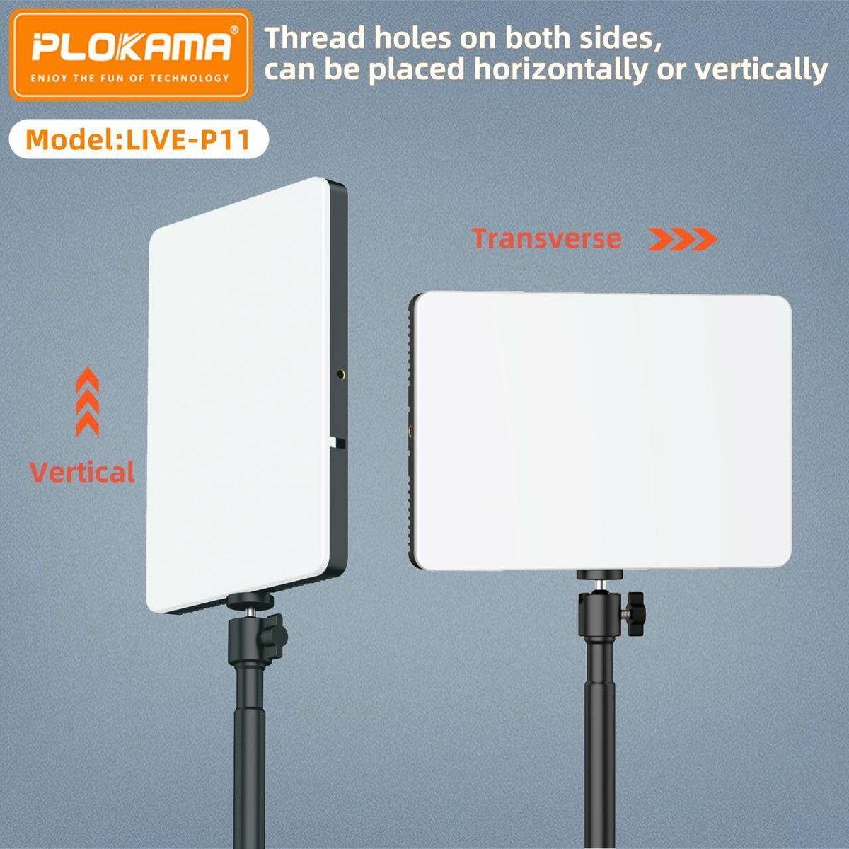 Plokama P-11 Professional LED Fill Lights - Adjustable