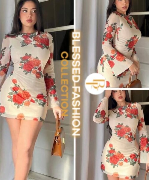 Robe courte florale élégante