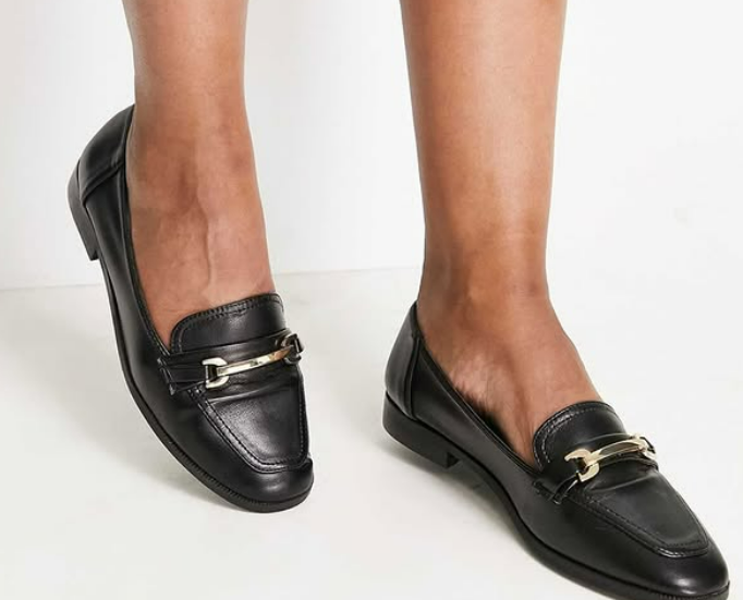 Black loafers 