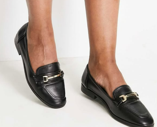 Black loafers 