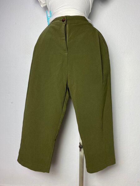 Pantalon vert décontracté femme