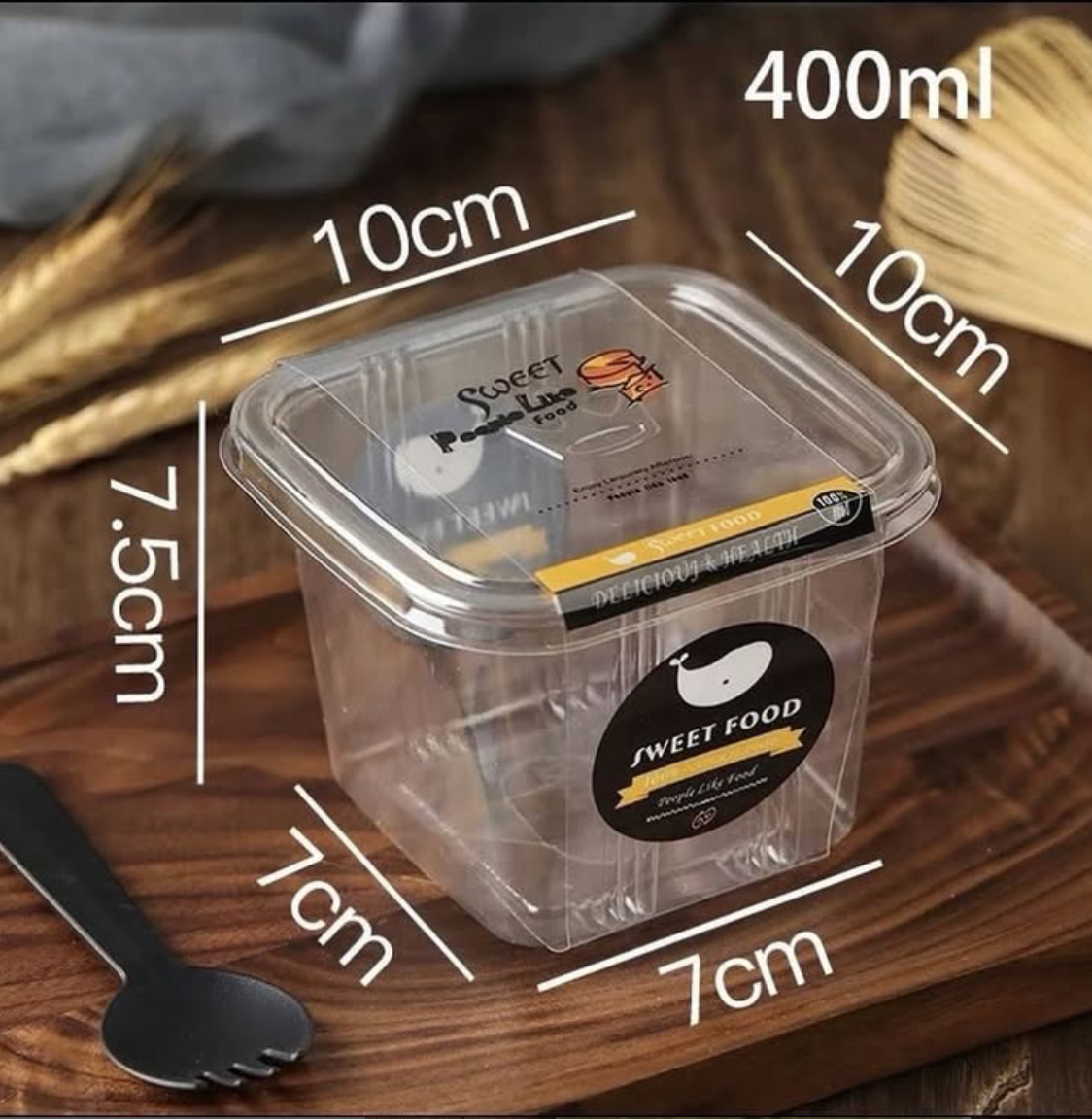 CAKE AND PUDDING CONTAINER 50pc