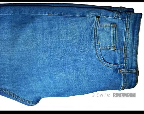 Denim blue jeans