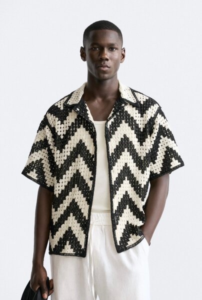 Chemise Crochet Homme Été