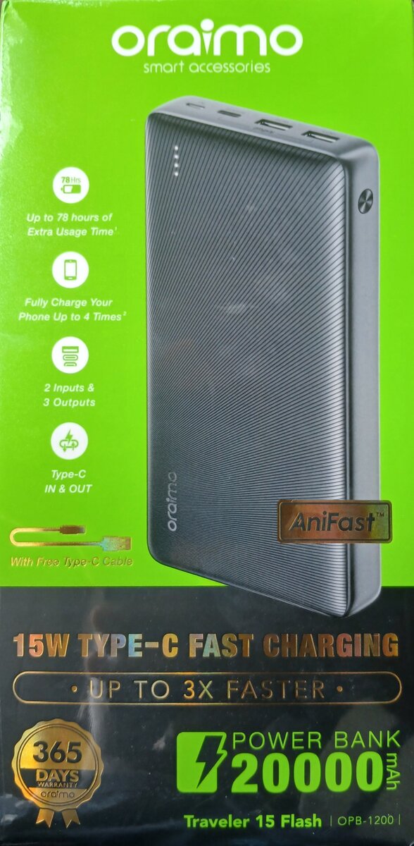 Original Oraimo 20000mAh Powerbanks