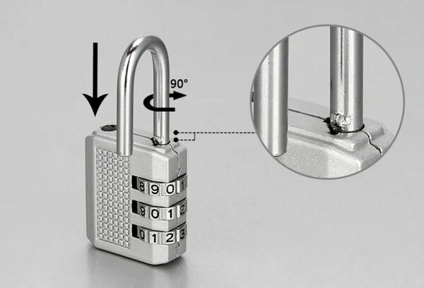 Cadenas à combinaison 3 chiffres