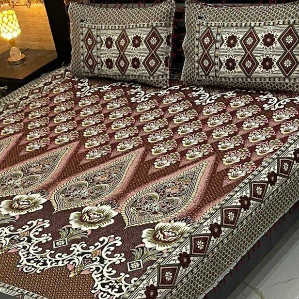 Bedsheet and two pillows cover
