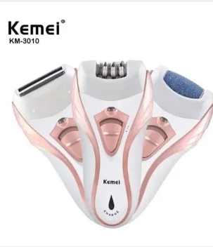 Km-3010 3 in 1 Rechargeable Epilator and Shaver and callus remover hair remover Threading Machine dual speed women hair clipper km-3010