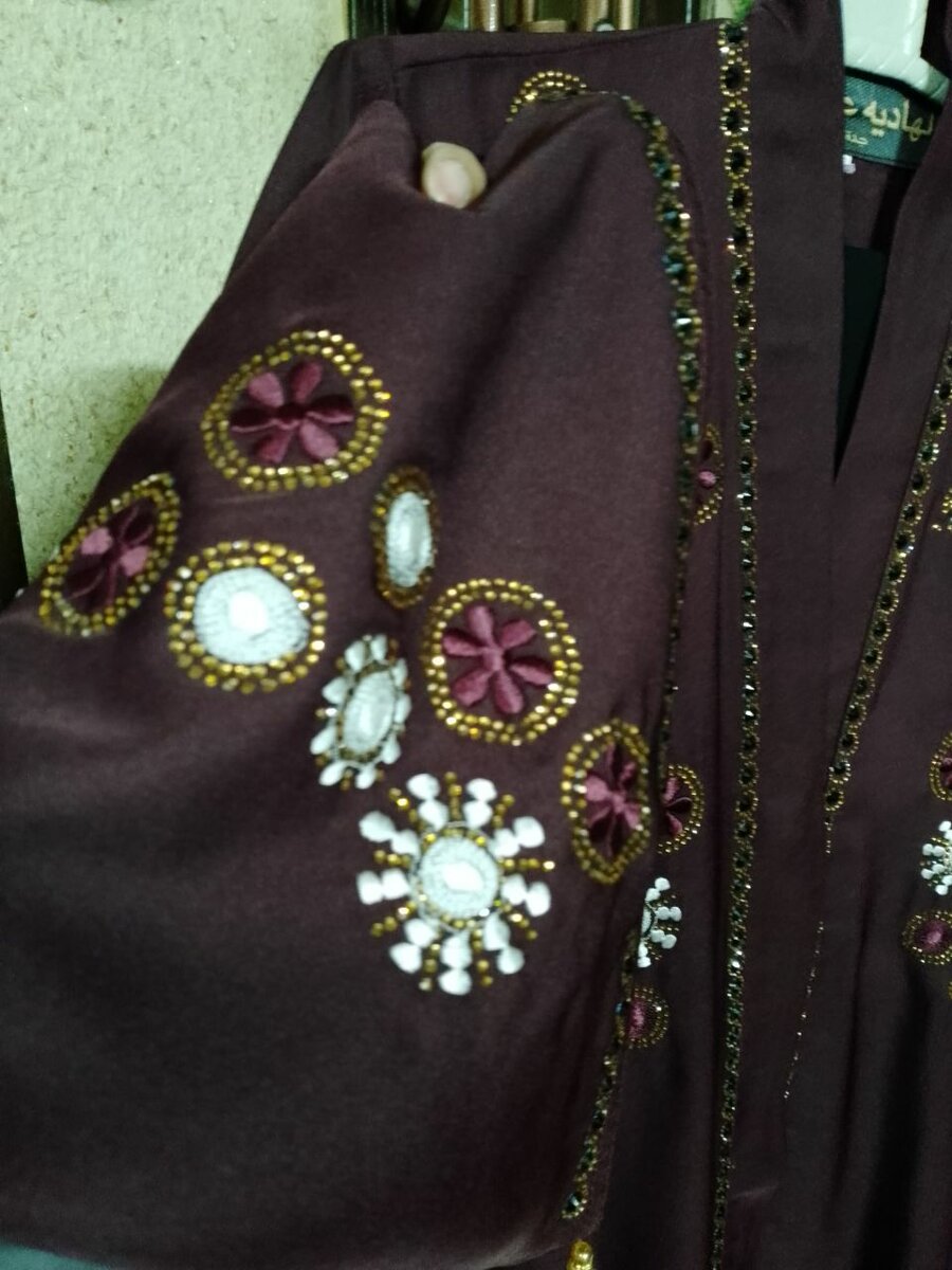 Abayas with embroidery and beaded