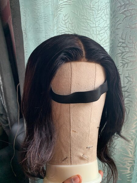 Lace front wig closure human hair