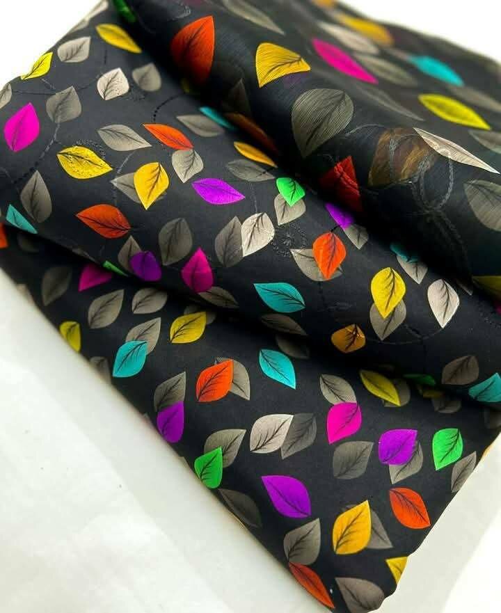 Digital Printed Lawn Suit With Chikencari Embroidery