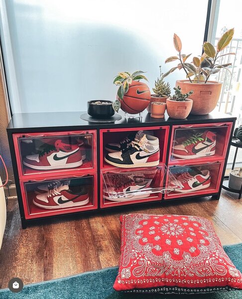 Red Stackable Shoeboxes