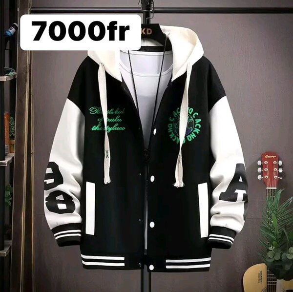 Veste universitaire stylée homme