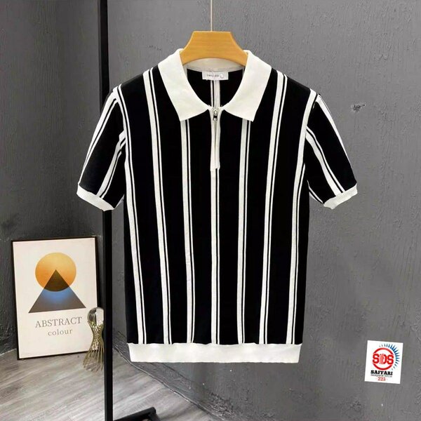 Polo rayé moderne homme