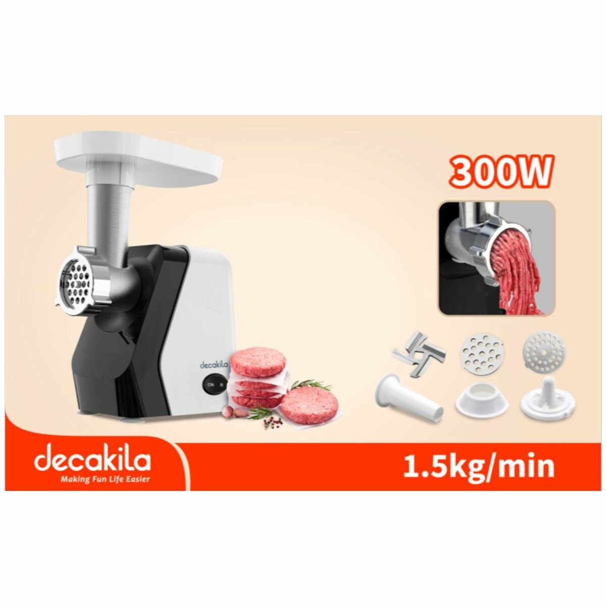 Hachoir à viande électrique 300W