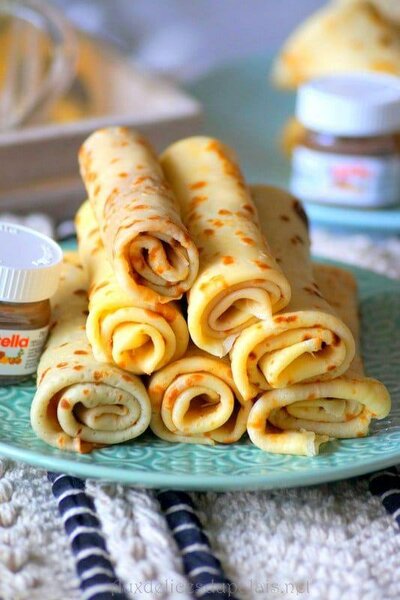 Crêpe et mousse au chocolat