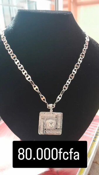 Collier pendentif argent homme