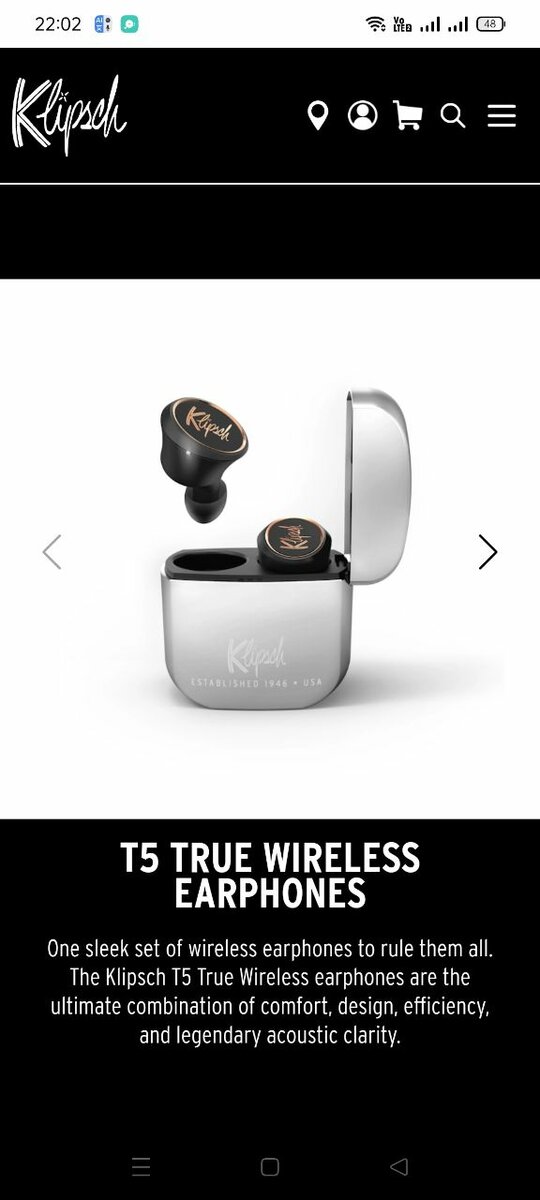 Klipsch T5 true wireless usa original