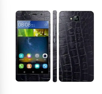 Huawei Honor Play 5X Black Crocodile Leather Texture Mobile Skin
