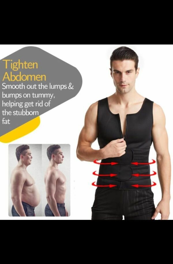Seamless Slimming Vest Zipper Body Shaper With Strap Control