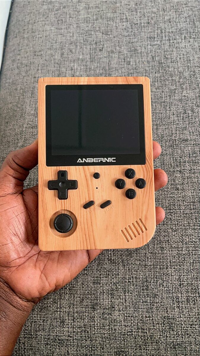 Console portable en bois rétro