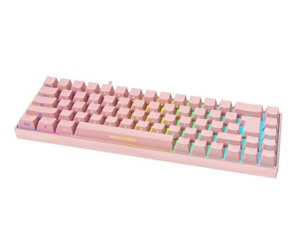 Clavier mécanique RGB rose