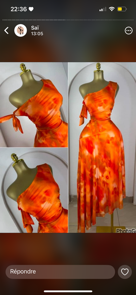 Robe Maxi Éléguante COLORÉE