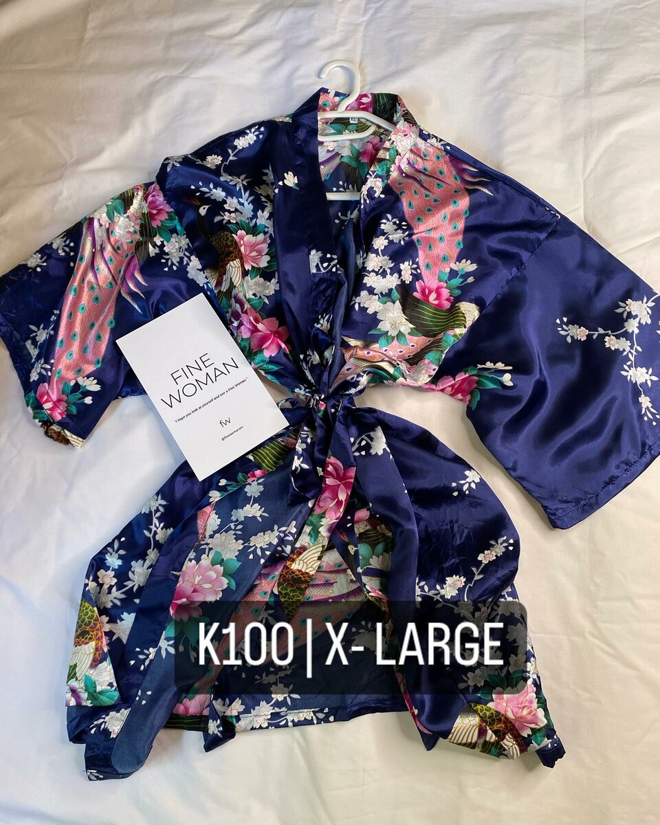 Beautiful women's colorful robe