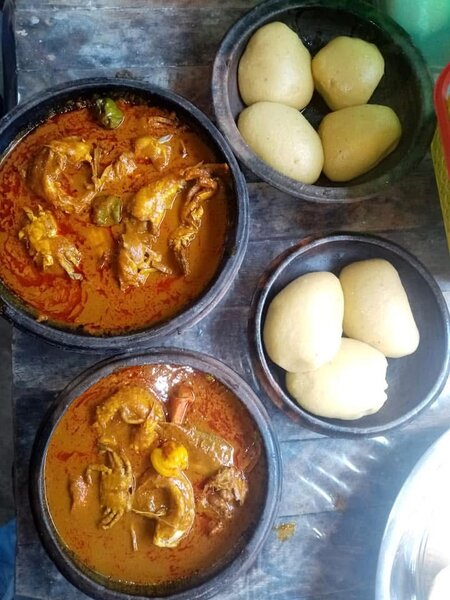 Bonne sauce graine+ Foutou