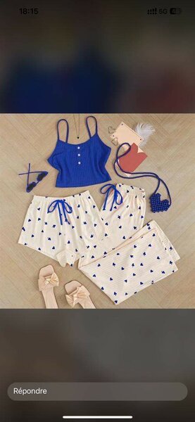 Ensemble Pyjama Femme Cœur