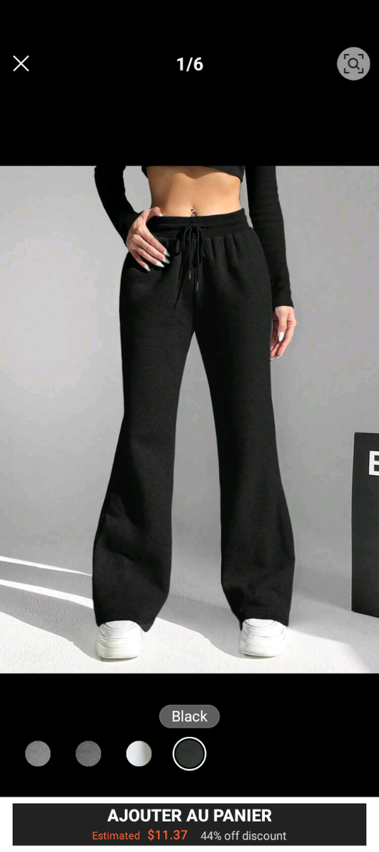 Pantalon évasé confortable