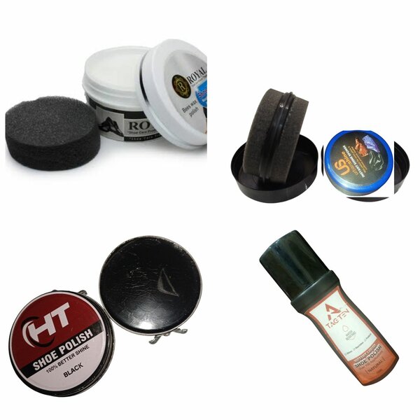 Pack of 4 shoes polish shiner liuqid polish wax