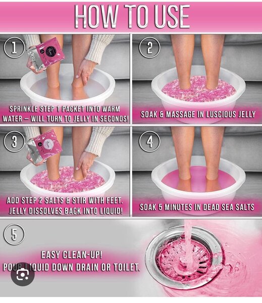 Bain de Pieds Hydratant Gélifié