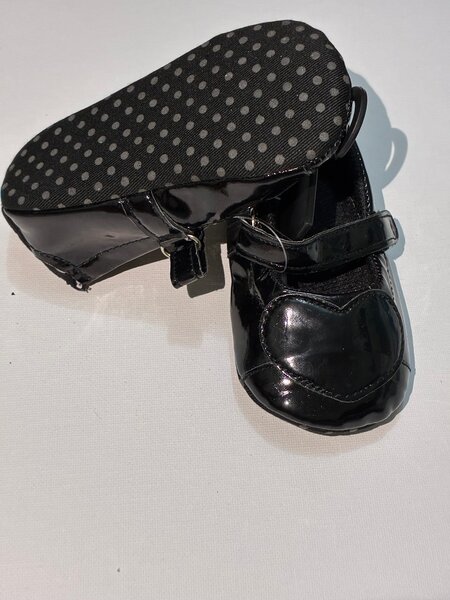 Chaussures bébé vernies noires