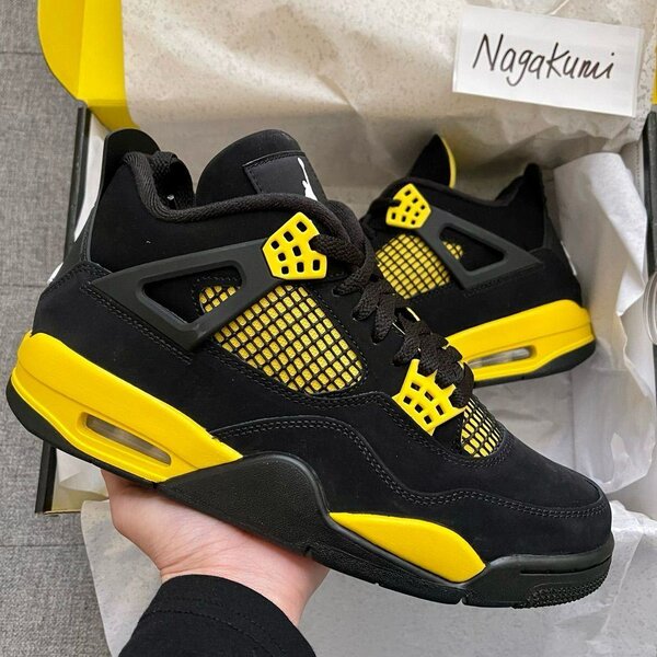 Jordan 4 Black and Yellow
