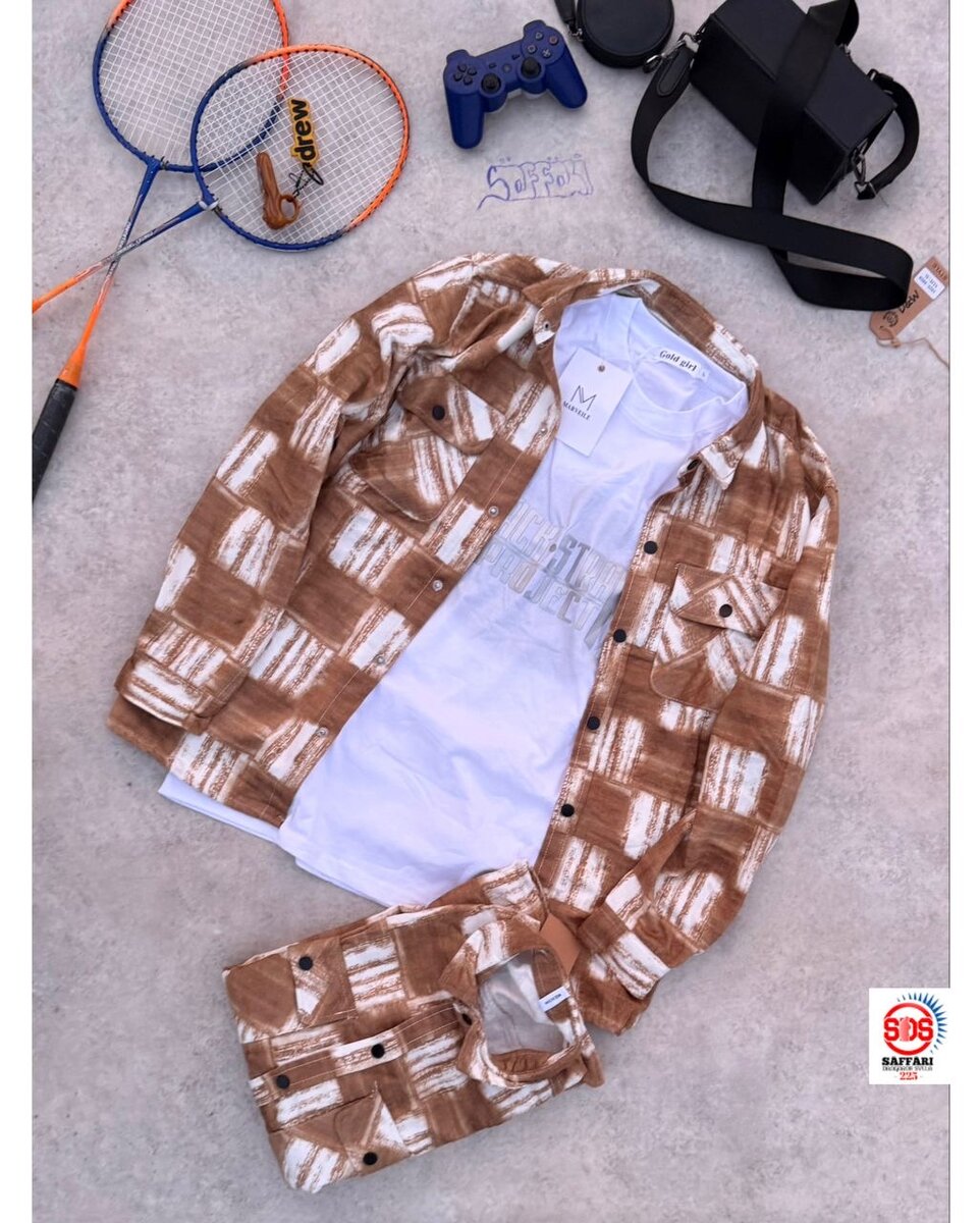 Chemises casual à motifs hommes