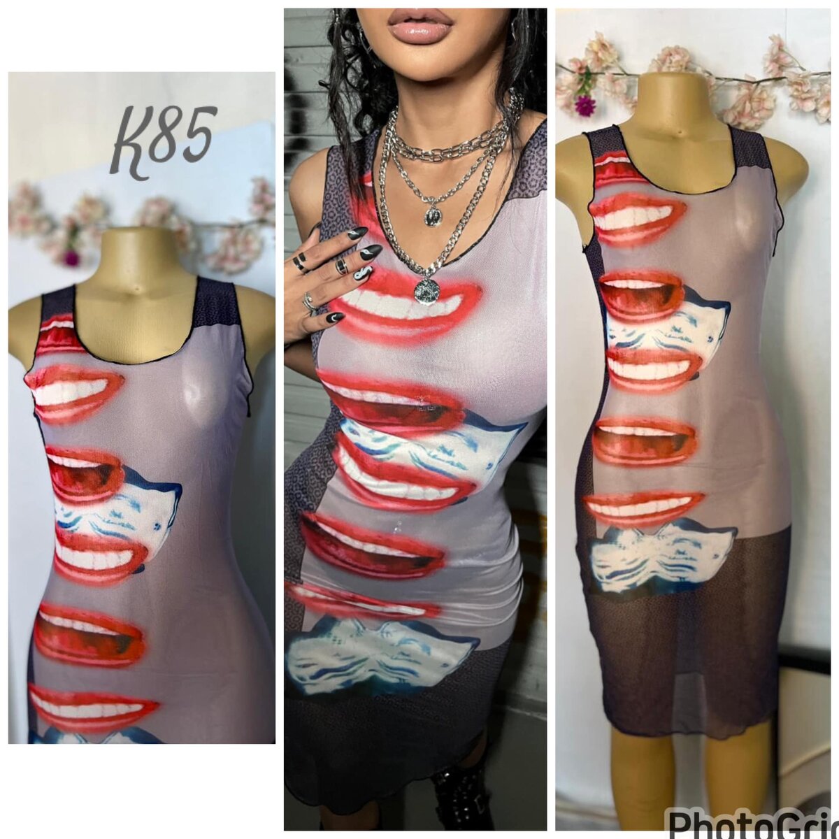 Beautiful and stylish women's dress with print