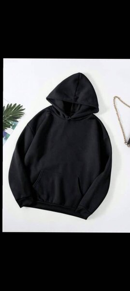 Hoodie à capuche noir classique